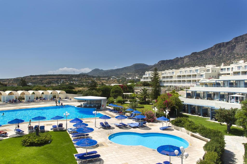 the view of the pool of Blue Mare Crete.