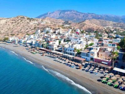 Myrtos village in Ierapetra, Crete, Greece