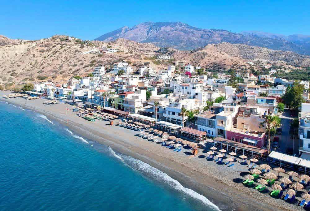 Myrtos village in Ierapetra, Crete, Greece