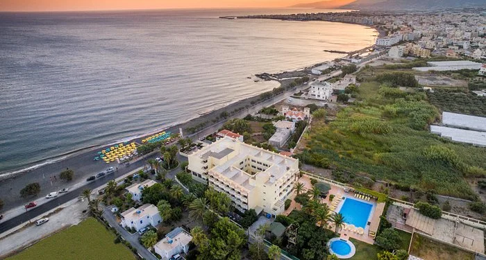 Panoramic view of Tylissos Beach Hotel in Ierapetra, Crete